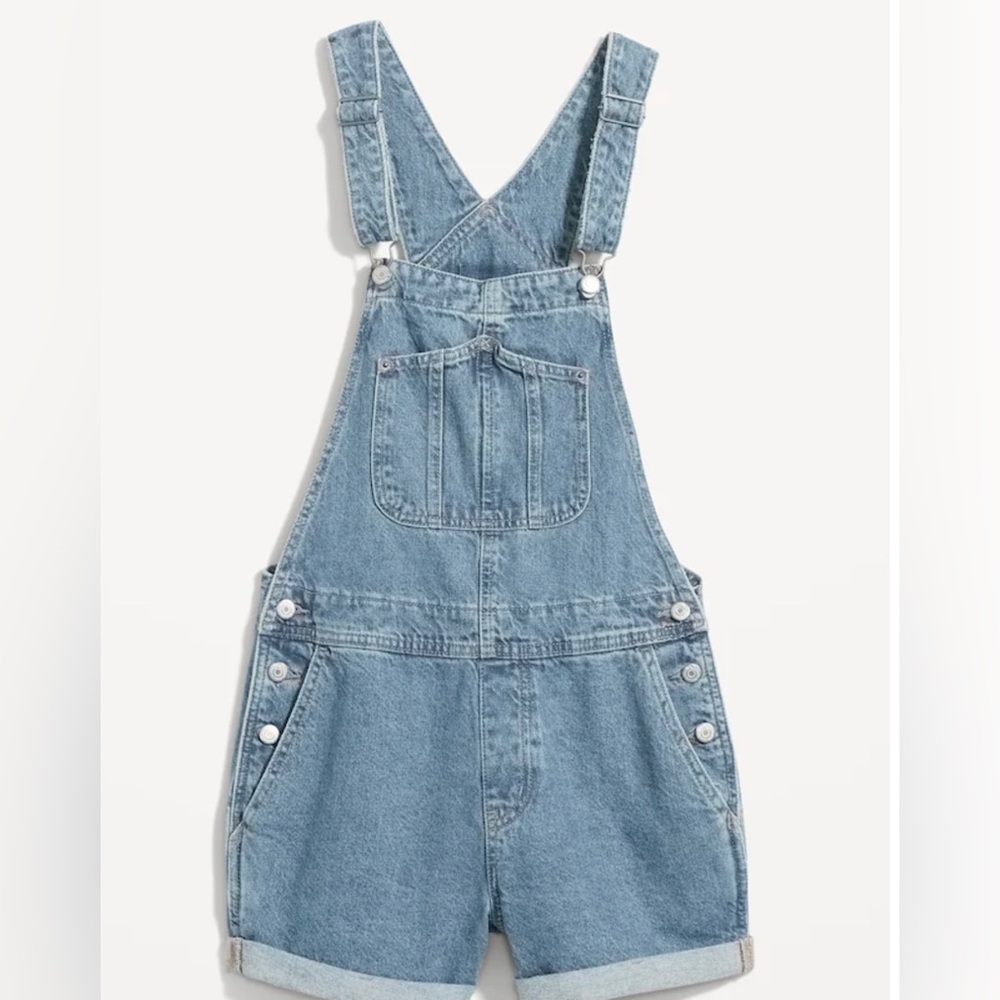 Old Navy Jean Short Overalls - Large - New with tag